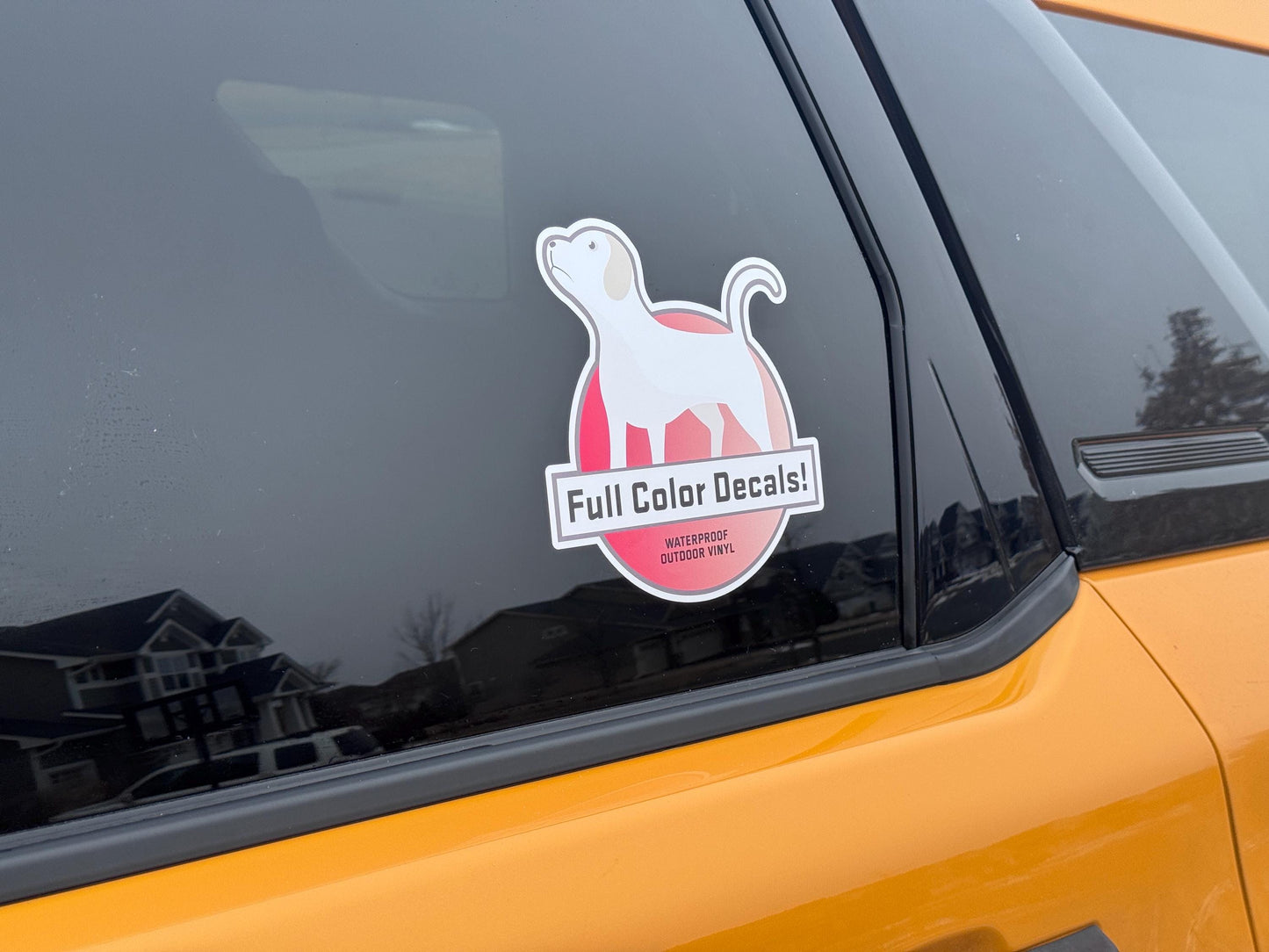 Custom Vinyl Sticker: Full Color Personalized Graphics for Car, Window, Business