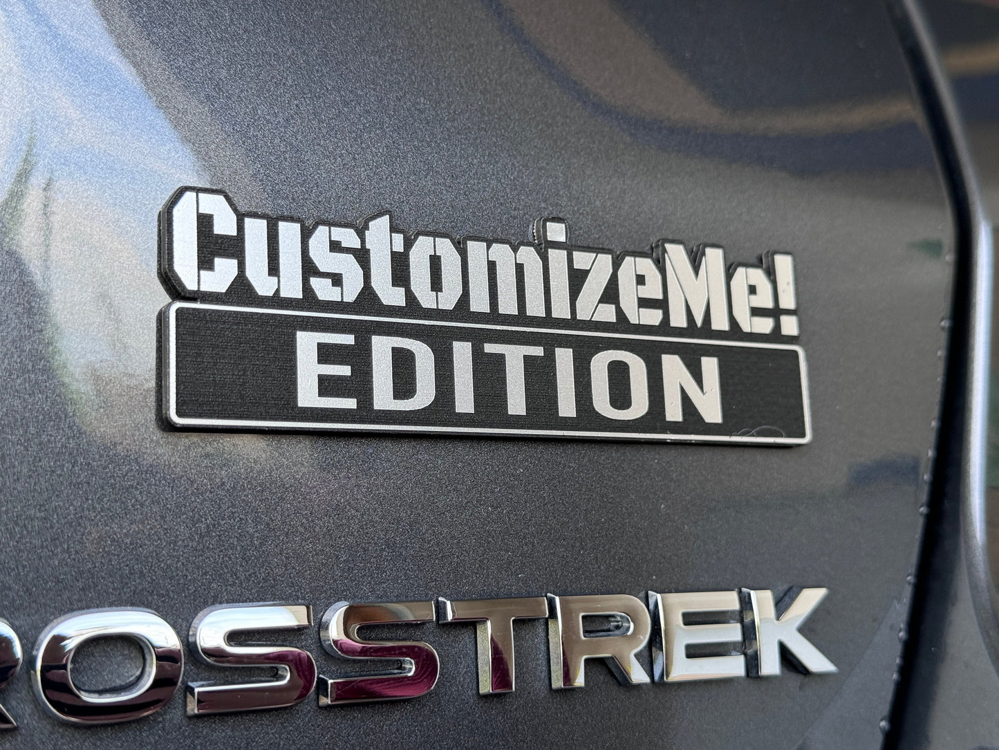 Custom EDITION Badge - Personalizable & Laser Cut with Car-Safe Adhesive