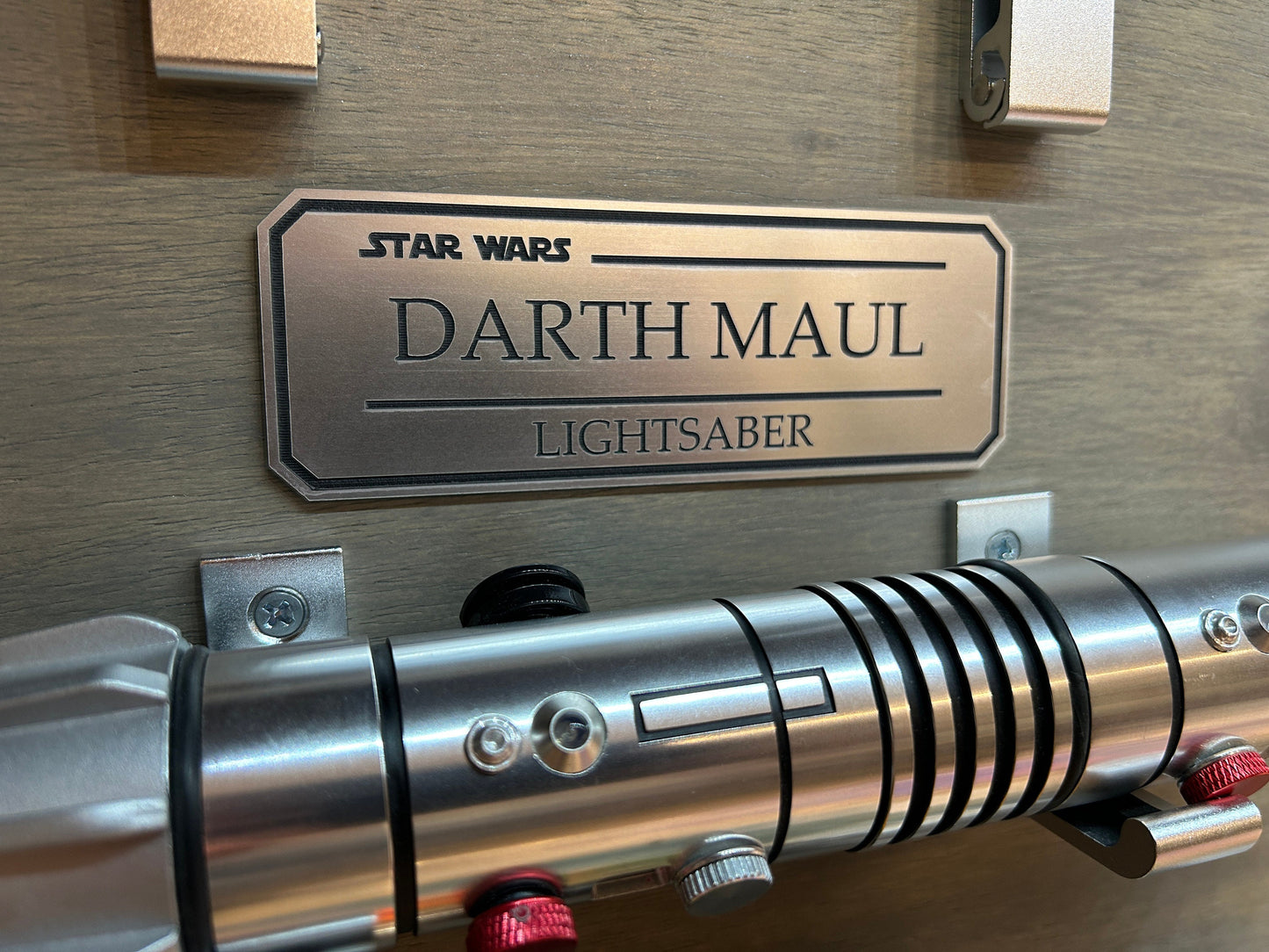 Name Plate for Lightsaber & Prop Display (Large)