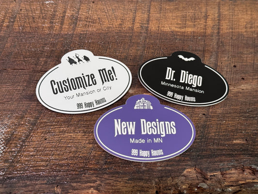 Personalized Haunted Mansion cast member name tag