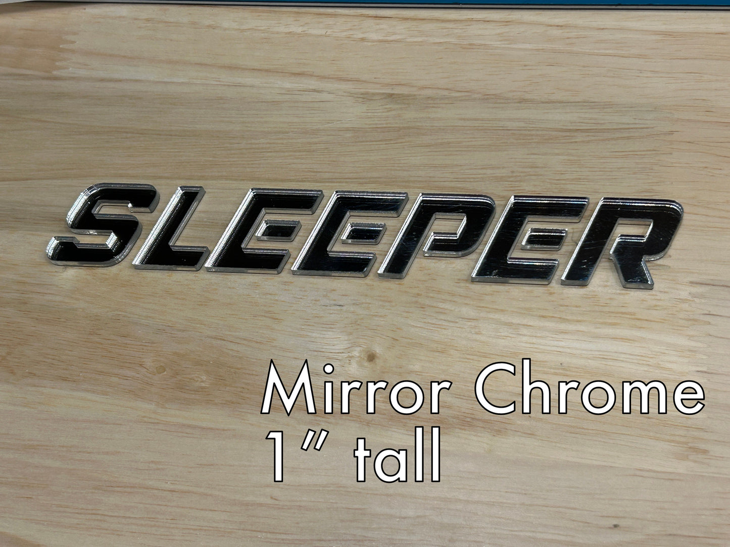 Custom Car Name Emblem: Stencil Font, Peel & Stick