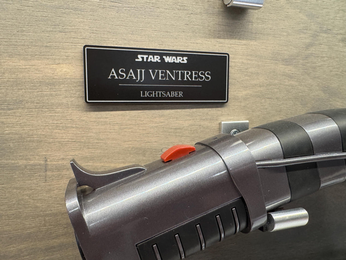 Name Plate for Lightsaber & Prop Display (Small)
