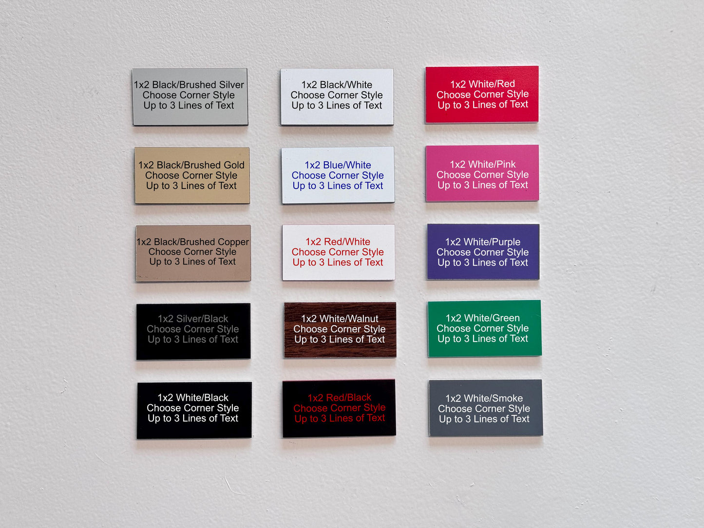 Engraved 1"x2" Plaque
