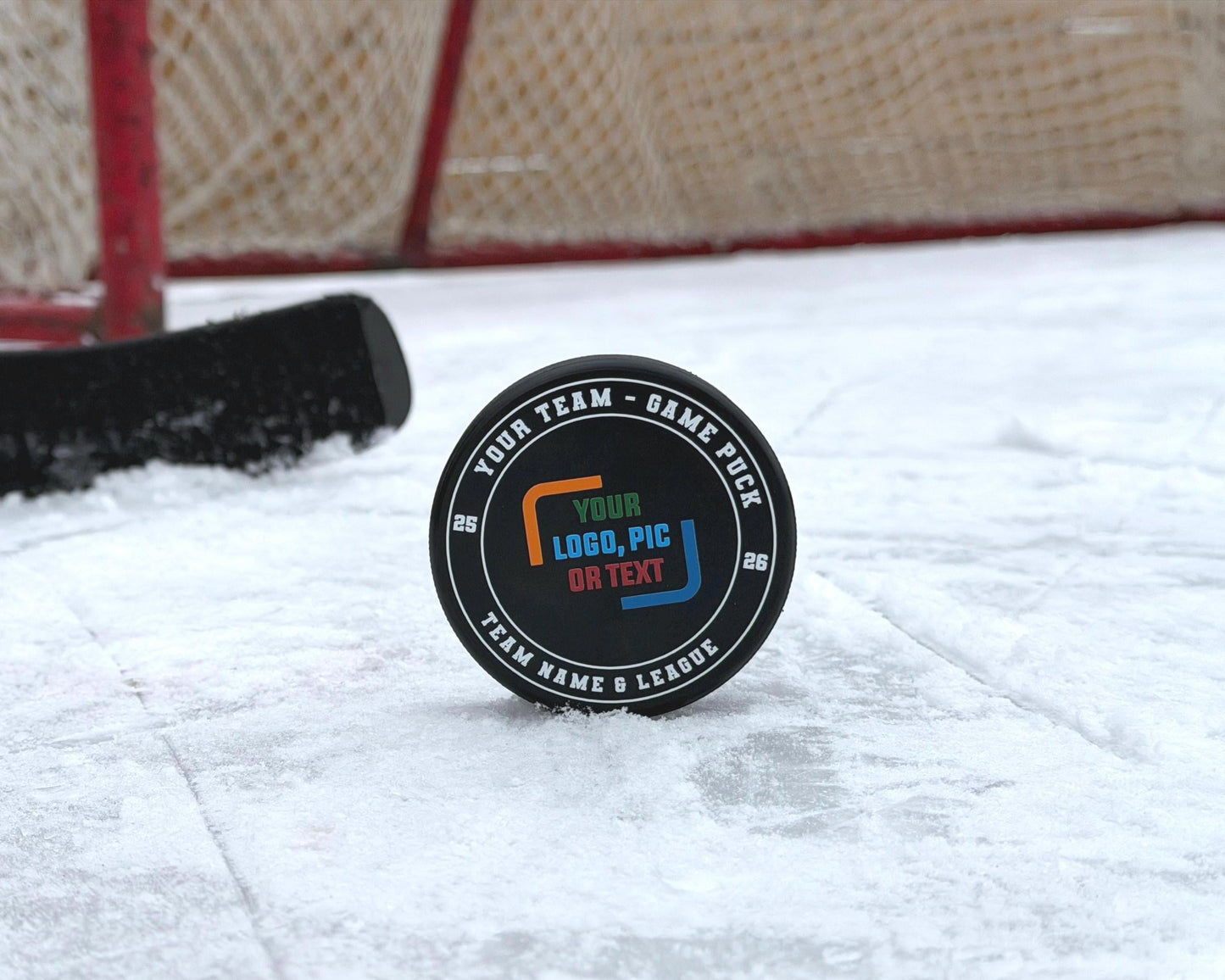 Personalized UV Printed Hockey Puck for Team Awards and Logos