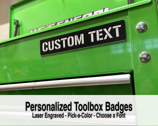 Engraved Toolbox Name Tag