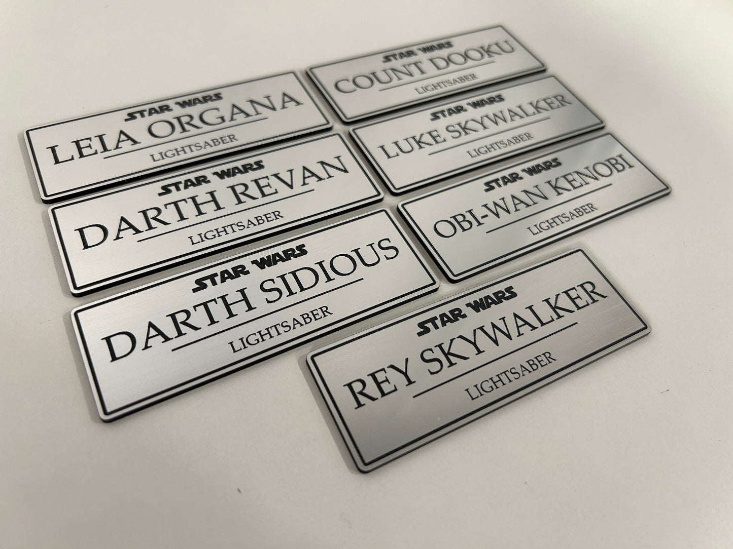 Name Plate for Lightsaber & Prop Display (Small)